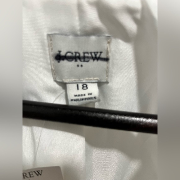 J. Crew Linen cotton Blend One Button Blazer White Size 18 NEW classic $198 - Picture 11 of 12